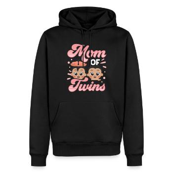 Mutter Von Zwillingen Zwillinge Zwilling Humor - Männer Premium Bio Hoodie - Schwarz - Vorne - Nico (187cm)