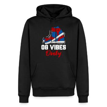Schuhsammler Schuhmacher Sneaker Addict - Männer Premium Bio Hoodie - Schwarz - Vorne - Nico (187cm)