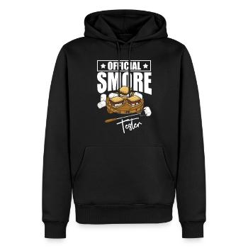 Testeur officiel Smore - Sweat à capuche Premium bio Homme - noir - Devant - Nico (187cm)