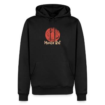 Ratte Maus Ratte Niedliche Tiere Maus Ratte - Männer Premium Bio Hoodie - Schwarz - Vorne - Nico (187cm)