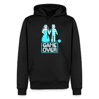 Junggesellenabschied Poltern Polterabend JGA - Männer Premium Bio Hoodie - Schwarz - Vorne - Nico (187cm)