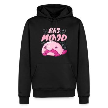 Costume de Blobfish - Visage de poisson Blob laid - - Sweat à capuche Premium bio Homme - noir - Devant - Nico (187cm)