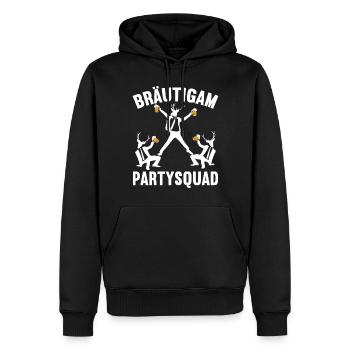 Junggesellenabschied Poltern Polterabend JGA - Männer Premium Bio Hoodie - Schwarz - Vorne - Nico (187cm)