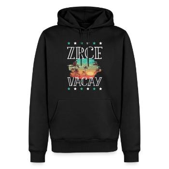 Tourisme Zrce - Sweat à capuche Premium bio Homme - noir - Devant - Nico (187cm)
