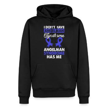 Je n’ai pas de ruban bleu pour le - Sweat à capuche Premium bio Homme - noir - Devant - Nico (187cm)
