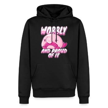 Blobfish Kostüm - Hässliches Blob Fischgesicht - - Männer Premium Bio Hoodie - Schwarz - Vorne - Nico (187cm)