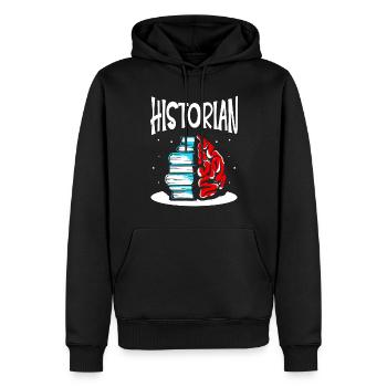 Historiker Geschichtslehrer Historik Geschichte - Männer Premium Bio Hoodie - Schwarz - Vorne - Nico (187cm)