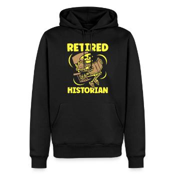 Historiker Im Ruhestand Geschichte Historik Beruf - Männer Premium Bio Hoodie - Schwarz - Vorne - Nico (187cm)