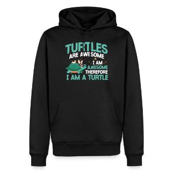 Sea Turtle Tortoise Turtles Are - Männer Premium Bio Hoodie - Schwarz - Vorne - Nico (187cm)