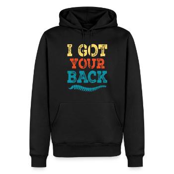 Chiropraktiker Chiropraktik Wirbelsäule Flüsterer - Männer Premium Bio Hoodie - Schwarz - Vorne - Nico (187cm)