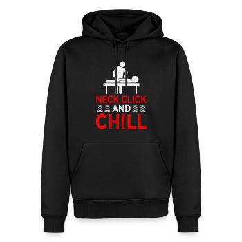 Chiropraktiker Chiropraktik Wirbelsäule Flüsterer - Männer Premium Bio Hoodie - Schwarz - Vorne - Nico (187cm)