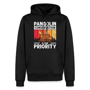 Pangolin-erhaltung, Pangolin-liebhaber, - Männer Premium Bio Hoodie - Schwarz - Vorne - Nico (187cm)