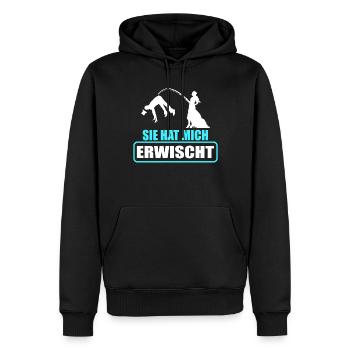 Junggesellenabschied Poltern Polterabend JGA - Männer Premium Bio Hoodie - Schwarz - Vorne - Nico (187cm)