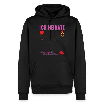 Junggesellenabschied Polterabend JGA Männer - Männer Premium Bio Hoodie - Schwarz - Vorne - Nico (187cm)