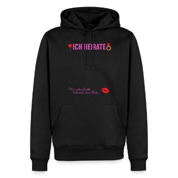 Junggesellenabschied Polterabend JGA Männer - Männer Premium Bio Hoodie - Schwarz - Vorne - Nico (187cm)