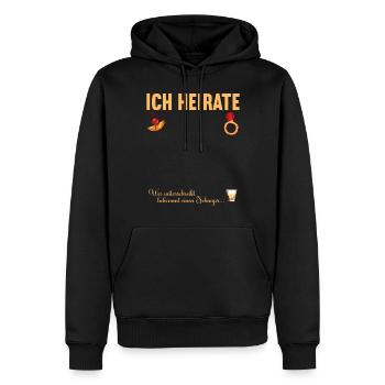 Junggesellenabschied Polterabend JGA Männer - Männer Premium Bio Hoodie - Schwarz - Vorne - Nico (187cm)