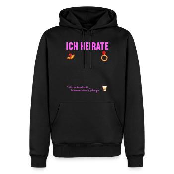 Junggesellenabschied Polterabend JGA Männer - Männer Premium Bio Hoodie - Schwarz - Vorne - Nico (187cm)