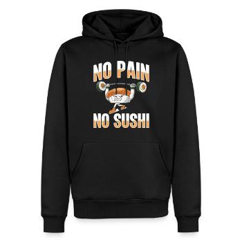 Japanisches Essen Sushi Liebhaber Bodybuilder - Männer Premium Bio Hoodie - Schwarz - Vorne - Nico (187cm)