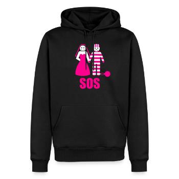 Junggesellenabschied Polterabend JGA Männer - Männer Premium Bio Hoodie - Schwarz - Vorne - Nico (187cm)