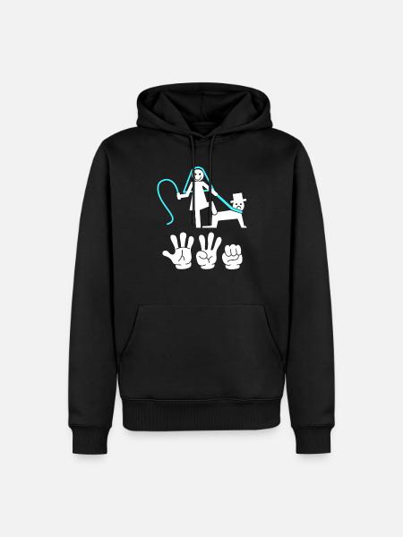 Vrijgezellenfeest vrijgezellenfeest vrijgezellenfeest mannen - Mannen Premium Bio hoodie - zwart