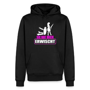 Junggesellenabschied Polterabend JGA Männer - Männer Premium Bio Hoodie - Schwarz - Vorne - Nico (187cm)