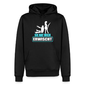 Junggesellenabschied Polterabend JGA Männer - Männer Premium Bio Hoodie - Schwarz - Vorne - Nico (187cm)