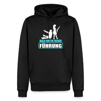 Junggesellenabschied Poltern Polterabend JGA - Männer Premium Bio Hoodie - Schwarz - Vorne - Nico (187cm)