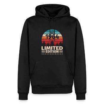 59. Geburtstag Juli Jahrgang 1964 Vintage - Männer Premium Bio Hoodie - Schwarz - Vorne - Nico (187cm)