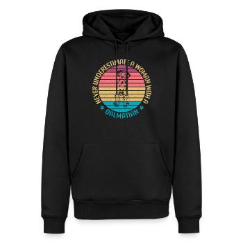 Gifts for Dalmatian Lovers - Männer Premium Bio Hoodie - Schwarz - Vorne - Nico (187cm)