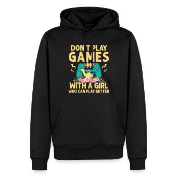 Console de jeu Gamer Jeu vidéo PC Gaming Controller - Sweat à capuche Premium bio Homme - noir - Devant - Nico (187cm)