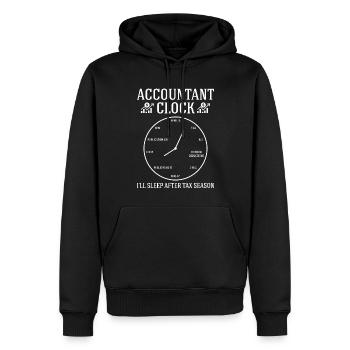 Buchhalter, Steuersaison, Cpa, Buchhaltung, - Männer Premium Bio Hoodie - Schwarz - Vorne - Nico (187cm)
