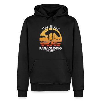 Paragliding Outfit - Men’s Premium Organic Hoodie - black - Front - Nico (187cm)