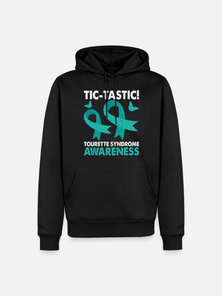 Tic-tastic Tourette's syndrome awareness month, - Men’s Premium Organic Hoodie - black