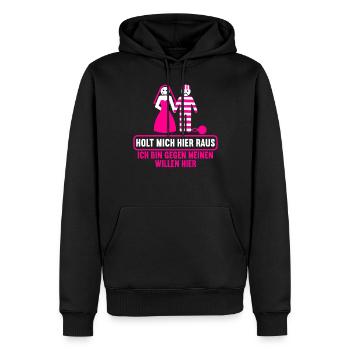 Junggesellenabschied Polterabend JGA Männer - Männer Premium Bio Hoodie - Schwarz - Vorne - Nico (187cm)
