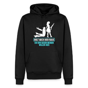 Junggesellenabschied Polterabend JGA Männer - Männer Premium Bio Hoodie - Schwarz - Vorne - Nico (187cm)