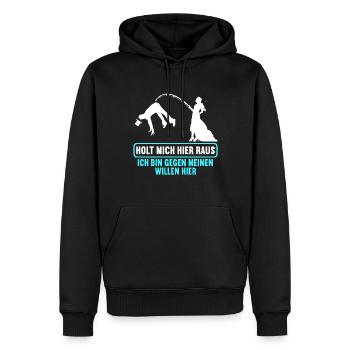 Junggesellenabschied Polterabend JGA Männer - Männer Premium Bio Hoodie - Schwarz - Vorne - Nico (187cm)