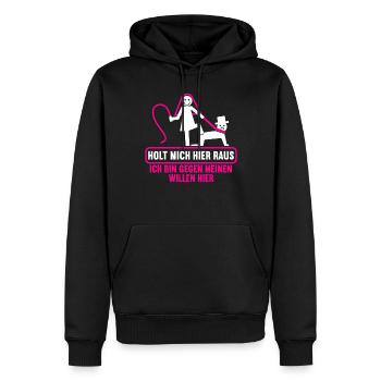 Junggesellenabschied Polterabend JGA Männer - Männer Premium Bio Hoodie - Schwarz - Vorne - Nico (187cm)