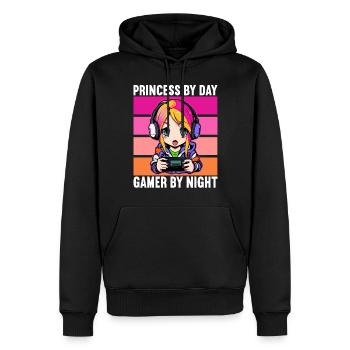 Console de jeu PC Gamer Girl Gamer Girl - Sweat à capuche Premium bio Homme - noir - Devant - Nico (187cm)