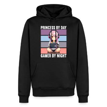 Gaming Konsole PC Zockerin Mädchen Gamer Girl - Männer Premium Bio Hoodie - Schwarz - Vorne - Nico (187cm)