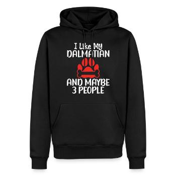 Gifts for Dalmatian Lovers - Männer Premium Bio Hoodie - Schwarz - Vorne - Nico (187cm)