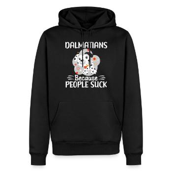 Gifts for Dalmatian Lovers - Männer Premium Bio Hoodie - Schwarz - Vorne - Nico (187cm)