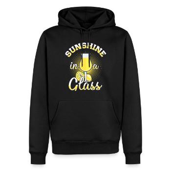 Italienischer Limoncello Liebhaber Zitrone Likör - Männer Premium Bio Hoodie - Schwarz - Vorne - Nico (187cm)