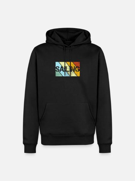 Sailing Retro - Men’s Premium Organic Hoodie - black