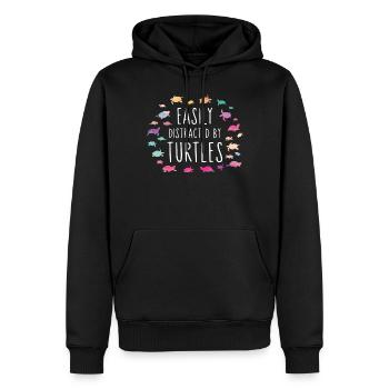 Sea Turtle Tortoise Easily - Männer Premium Bio Hoodie - Schwarz - Vorne - Nico (187cm)