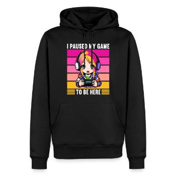 Console de jeu PC Gamer Girl Gamer Girl - Sweat à capuche Premium bio Homme - noir - Devant - Nico (187cm)