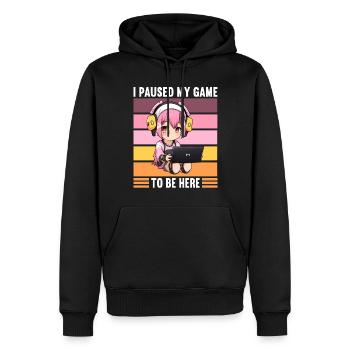 Console de jeu PC Gamer Girl Gamer Girl - Sweat à capuche Premium bio Homme - noir - Devant - Nico (187cm)