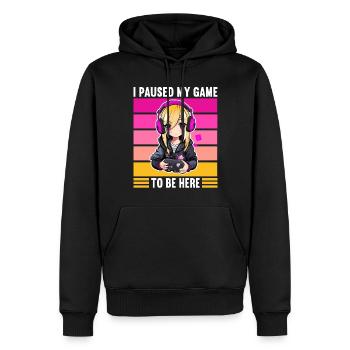 Console de jeu PC Gamer Girl Gamer Girl - Sweat à capuche Premium bio Homme - noir - Devant - Nico (187cm)