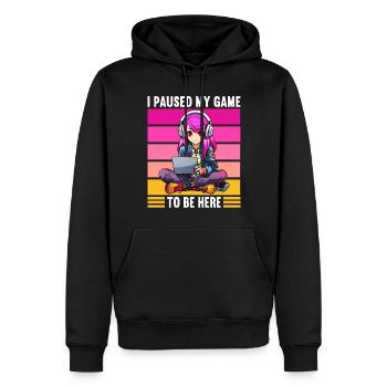 Console de jeu PC Gamer Girl Gamer Girl - Sweat à capuche Premium bio Homme - noir - Devant - Nico (187cm)