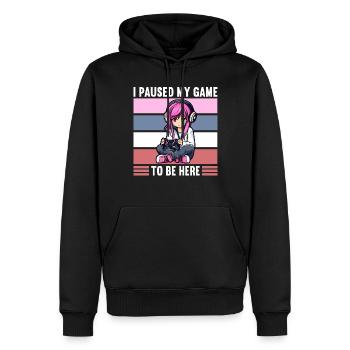 Console de jeu PC Gamer Girl Gamer Girl - Sweat à capuche Premium bio Homme - noir - Devant - Nico (187cm)