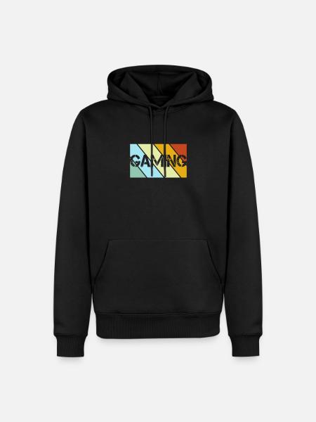 Gaming Retro - Men’s Premium Organic Hoodie - black